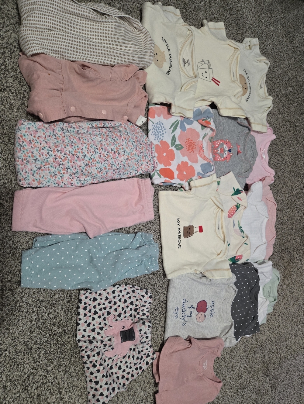 Baby Girl Bundle Various Brands, Carters Majority